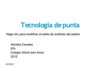  Tecnología de punta 