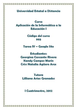 Herramienta Colaborativa: Google sites