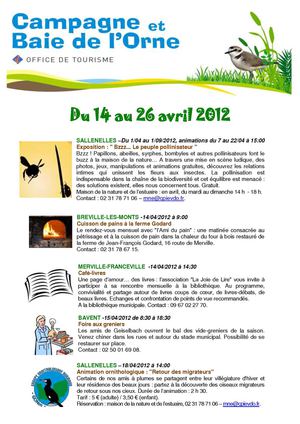 Du 14 au 30 avril 2012