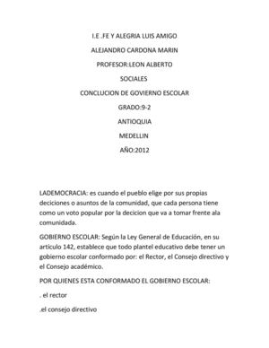 gobierno escolar 