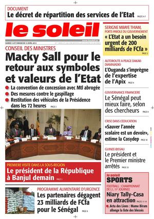 Edition du 14-15 avril 2012
