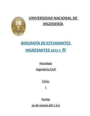 Biografías FIC UNI 2012 -1 H