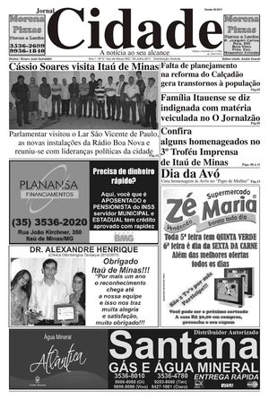Edição nº 05 de 30/07/2011 - Jornal Cidade de Itaú de Minas
