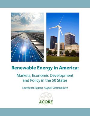 Renewable Energy in America - Markets, Economic Development and Policy in the 50 States - Southeast Region