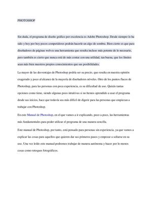 COMO MANEJAR PHOTOSHOP
