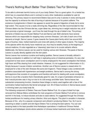 There's Nothing Much Better Than Dieters Tea For Slimming_