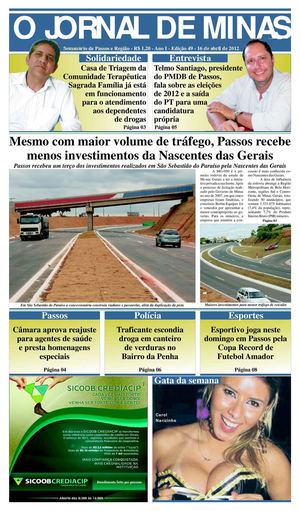 O Jornal de Minas Edição 49 de 16 de abril de 2012