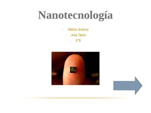 Nuevas Tecnologías - Nanotecnología