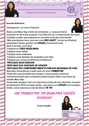 JORNAL UNIDADE BRILHANTES E CHARMOSAS