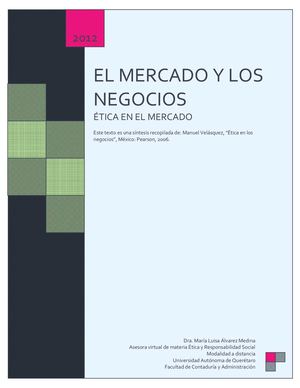 Ética en el mercado