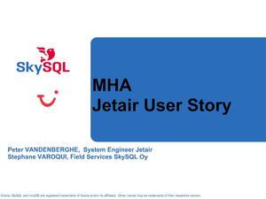 Percona UC 2012 MHA User Stories