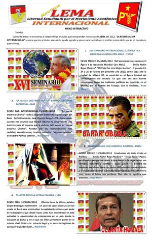 REVISTA LEMA ABRIL 2012