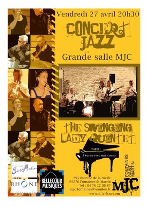 Concert jazz Ven 27 avril 20h30