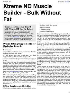 Xtreme NO Muscle Builder