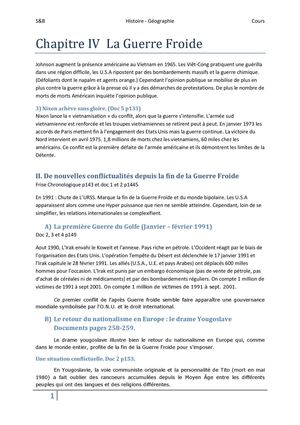 HISTOIRE DE LA GUERRE FROIDE