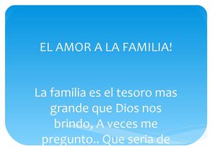 El amor a la Familia