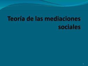 Mediaciones sociales