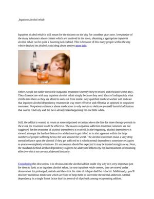Alcohol dependency is viewed associated with the hardest 