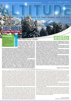 Bulletin municipal Font-Romeu - avril 2012 n°16