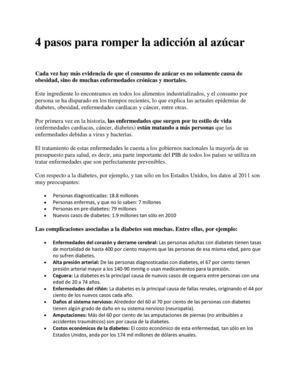 4 pasos para romper la adicción al azúcar