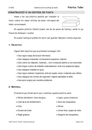 Pràctica ESTOIG de FUSTA