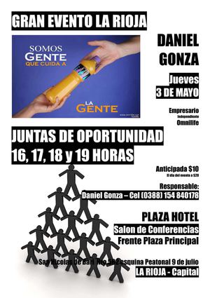 Evento  en la rioja 3 de mayo