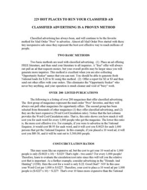 229 Places To Run Ads