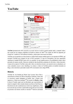 Historia Del Youtube