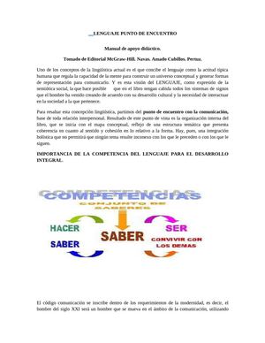 LENGUAJE PUNTO DE ENCUENTRO