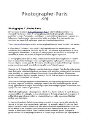 Photographe Paris