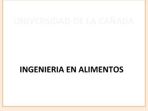 INGENIERIA EN ALIMENTOS