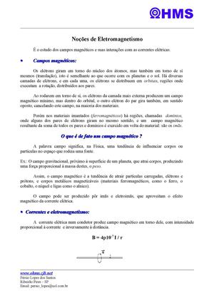 39 RESUMO Eletromagnetismo