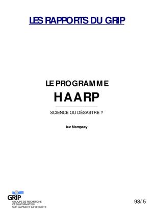 LE PROGRAMME  HAARP _ SCIENCE OU DÉSASTRE ? 
