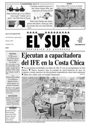 El Sur 19 de abril de 2012