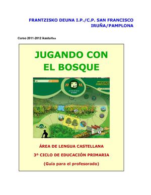 EL BOSQUE ¡FUENTE DE VIDA!. PROPUESTA DIDÁCTICA