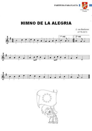 HIMNO DE LA ALEGRIA (NIVEL MEDIO)