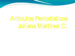 Resumen   de   articulo periodístico