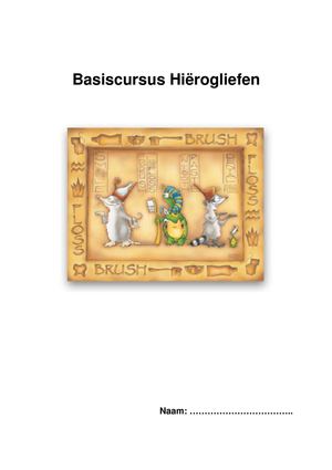 basiscursus hiërogliefen