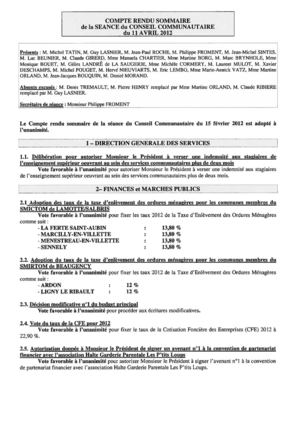 CR sommaire avril 2012