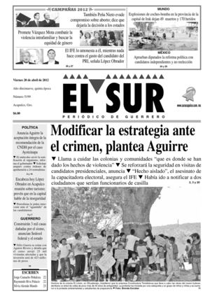 El Sur 20 de abril de 2012