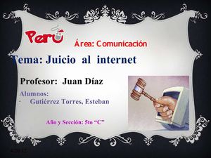 El Juicio del Internet