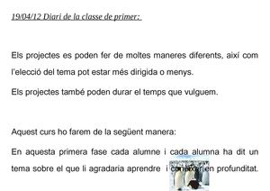 Inici del Projecte 1er (curs 201112)