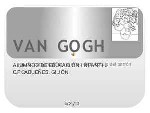 Artistas en Educación  Infantil (Van Gogh)