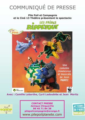 Communiqué de presse du spectacle "Les Frères Rippetout"