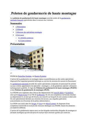 Peloton de gendarmerie de haute montagne