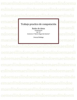 Trabajo de redes de computacion