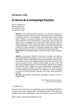 antropología filosófica