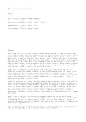 RESUMEN: DOS AÑOS DE VACACIONES