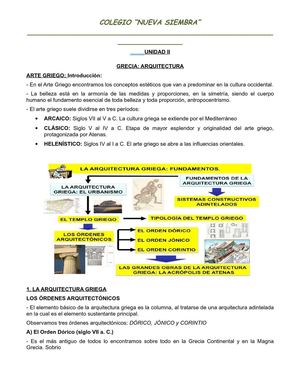 ARQUITECTURA GRIEGA: NUEVA SIEMBRA