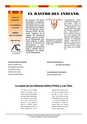 Casas Antero Prieto y Los Tilos.Investigación
